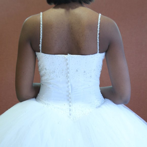 Signature by Robbie Bee Tulle Beaded Ballgown - Picture 7 of 16